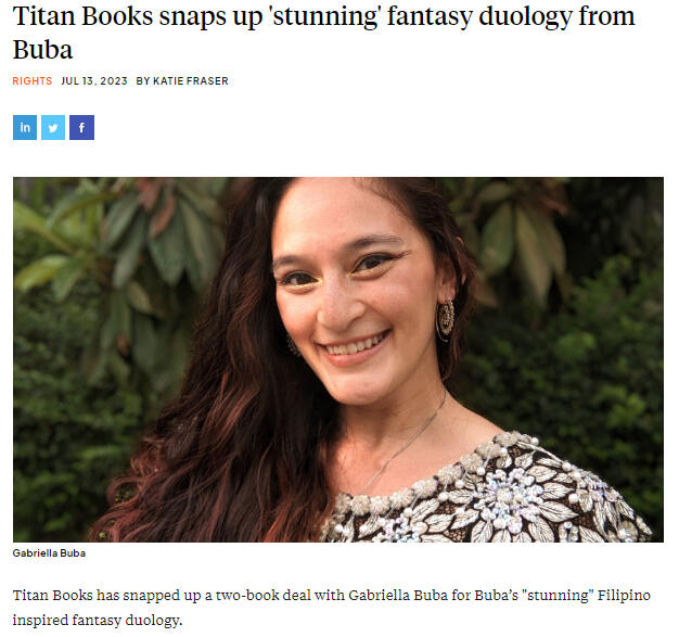 Titan Books Snaps up 'stunning' fantasy duology from Buba