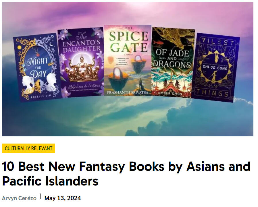 10 Best New Fantasy Books by Asians and Pacific Islanders