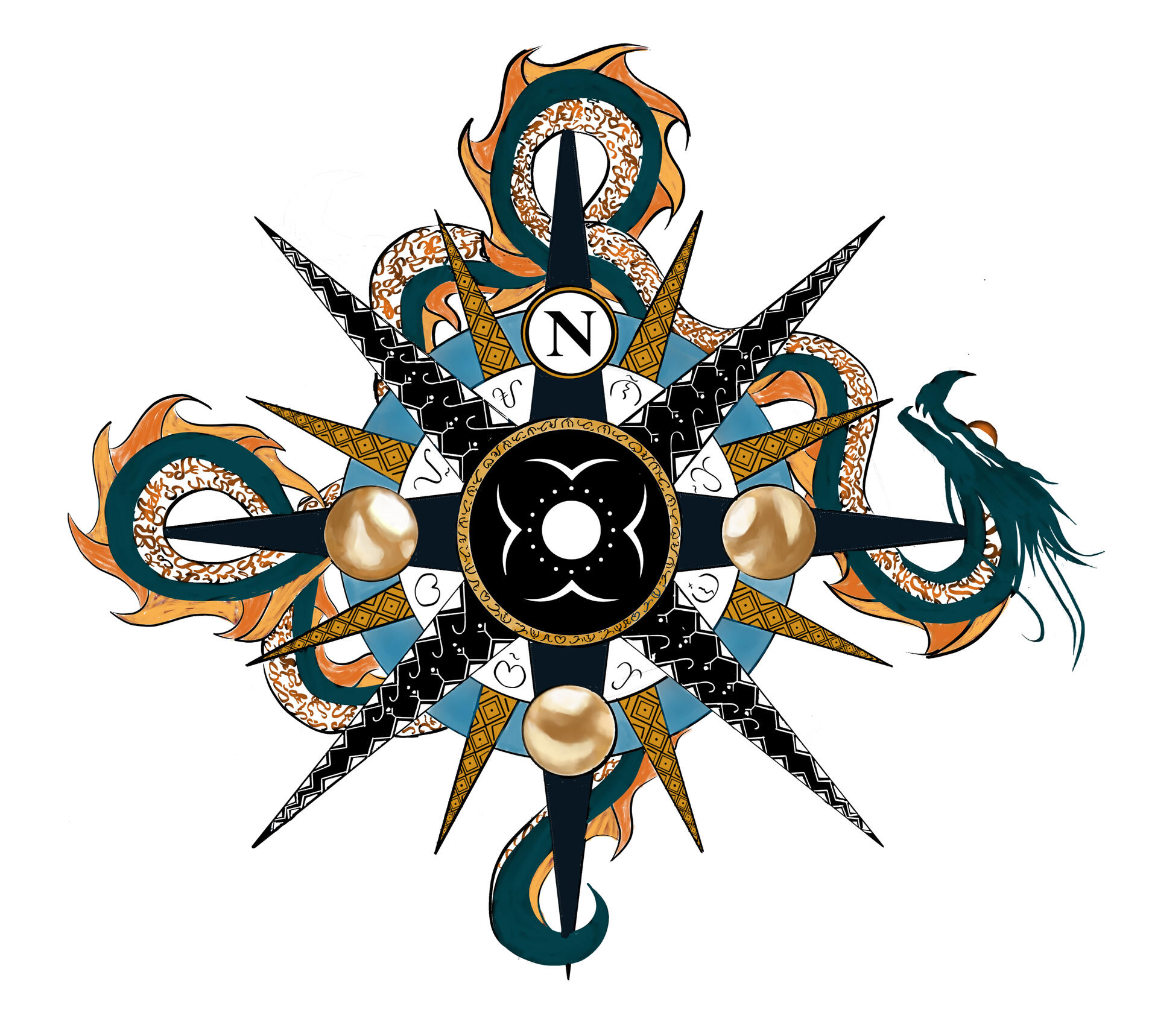 Images of 3 custom edge painted copies of Saints of Storm and Sorrow with bi flag colors, lesbian flag colors, and the rainbow flag