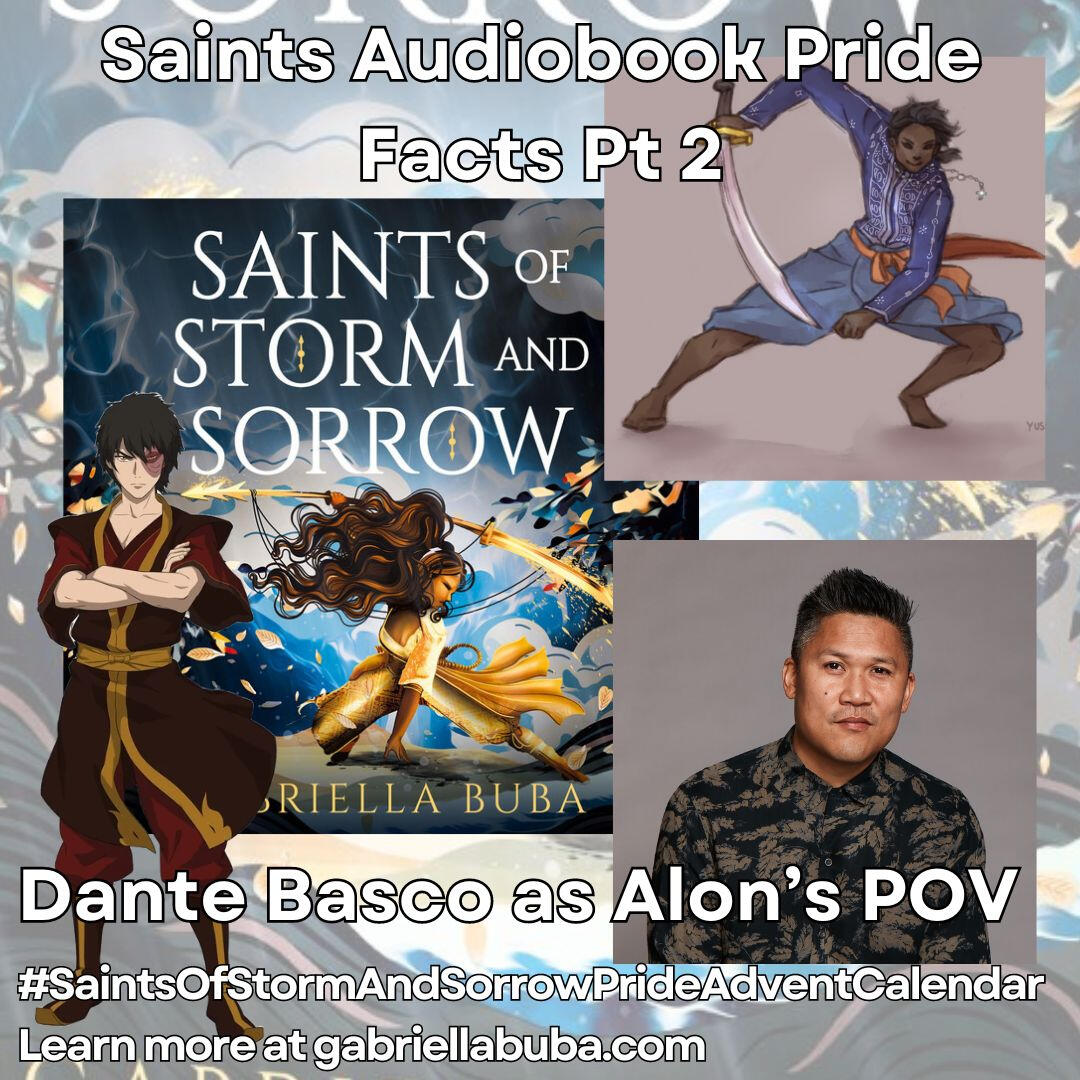 Images of 3 custom edge painted copies of Saints of Storm and Sorrow with bi flag colors, lesbian flag colors, and the rainbow flag